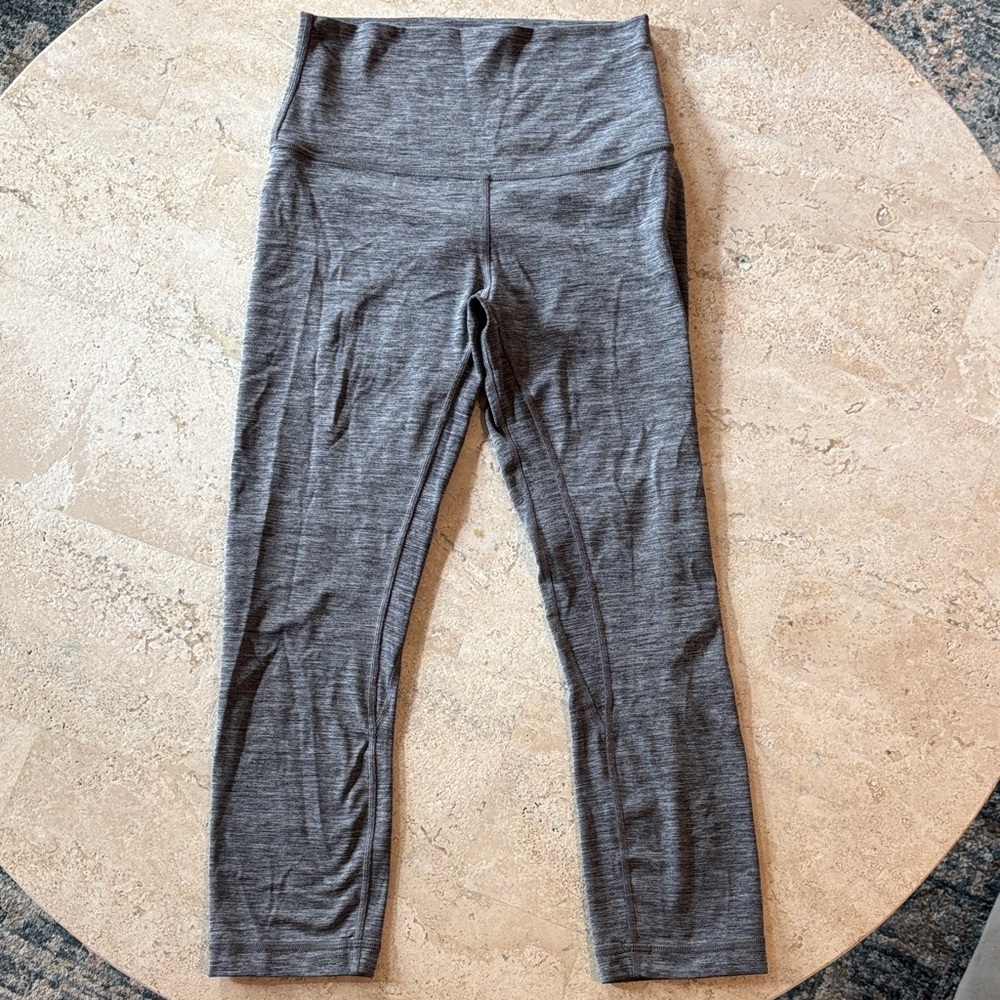 Lululemon size 4 Align capri length gray leggings